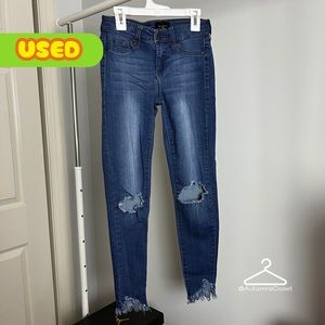 Mid Rise Ankle Skinny Jeans
